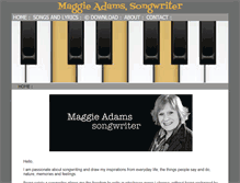 Tablet Screenshot of maggiessongs.com